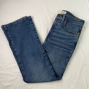 Madewell Womens Call Demi-Boot Jeans High Rise Denim Medium Wash Blue Size 28